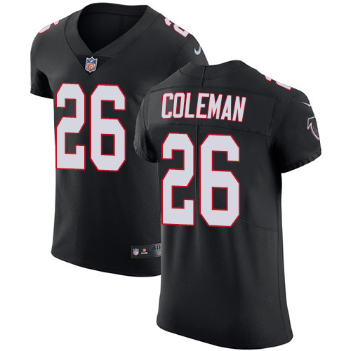 Nike Falcons #26 Tevin Coleman Black Alternate Men's Stitched NFL Vapor Untouchable Elite Jersey